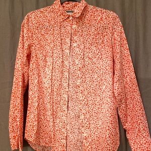 J. By J.Crew flower button up flower blouse
